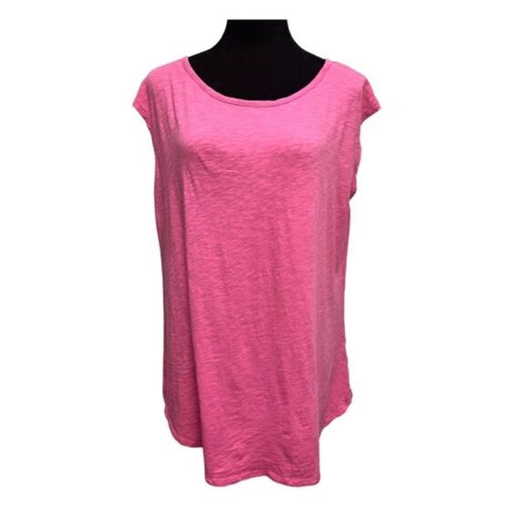 Caslon Tie Back Cap Sleeve Top Pink NEW - Picture 2 of 7